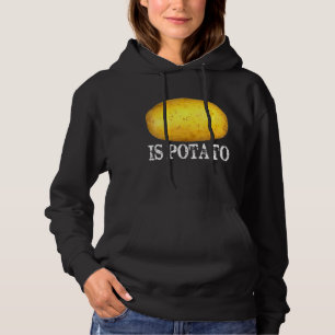 Aardappel op televisie, zoals te zien op late avon hoodie