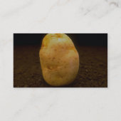 Aardappel op vuil visitekaartje (Achterkant)
