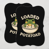 Aardappel Padden Grappige Kikker Ontwerp  Kaart (Voorkant / Achterkant)
