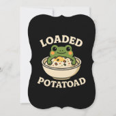 Aardappel Padden Grappige Kikker Ontwerp  Kaart (Voorkant)