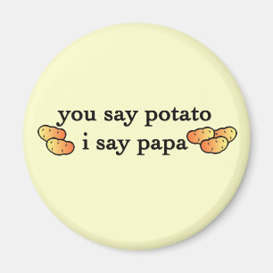 Aardappel Papa Magneet