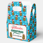 Aardappel Spudtacular Kerstmis gepersonaliseerd Bedankdoosjes (Geopend)