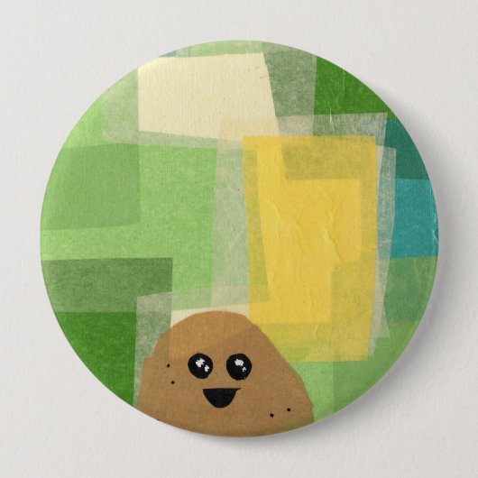 Aardappel! Vegeta-Button Ronde Button 4,0 Cm (Voorkant)