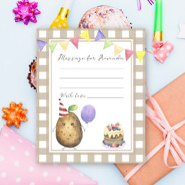 Aardappel verjaardagstijd capsule bericht