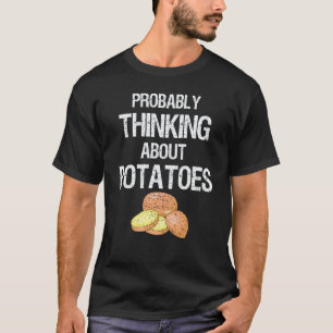Aardappel Wortel Groente Vegan Vegetarisch Denken T-shirt