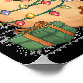 Aardappel Xmas Sweater Style Ugly Santa Hat Potato Poster (Hoek)