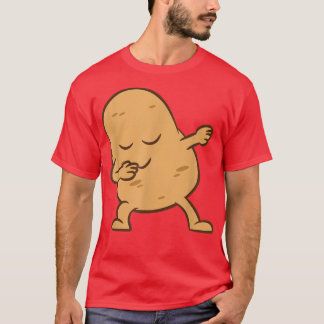 Aardappelaardappelen die aardappelen met vruchtbar t-shirt