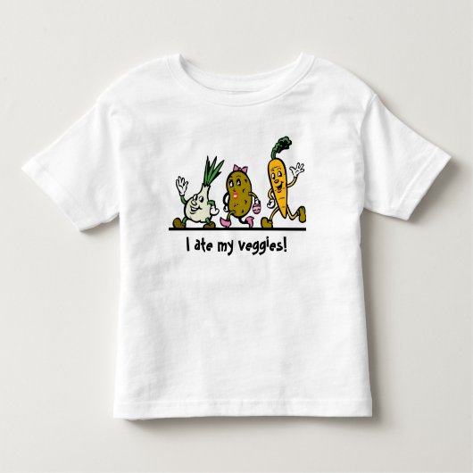 Aardappelaardappelen met groenten T-Shirt (Voorkant)