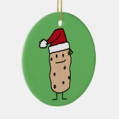Aardappelaardappelen met kerstkerstkerstkerstcadea keramisch ornament (Rechts)