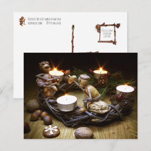 Aardappelbladeren op de rand van de afgrond - Kers Briefkaart (Voorkant / Achterkant)