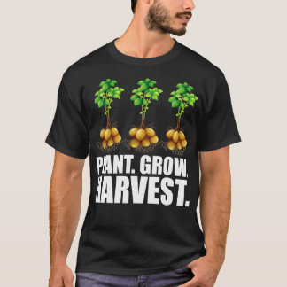 Aardappelboer Plant Grow Harvest w T-shirt