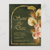 Aardappelboomgaard groen sparen de datum briefkaart (Voorkant)