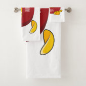 Aardappelchipafbeelding cartoon bad handdoek (Insitu)