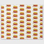 Aardappelchipafbeelding cartoon cadeaupapier (Vlak)