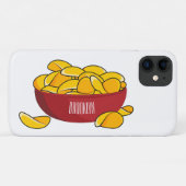 Aardappelchipafbeelding cartoon Case-Mate iPhone case (Achterkant (horizontaal))