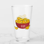 Aardappelchipafbeelding cartoon glas (Achterkant)