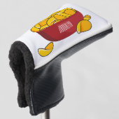 Aardappelchipafbeelding cartoon golfheadcover (3/4 voorkant)