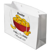 Aardappelchipafbeelding cartoon groot cadeauzakje (Achterkant Gekanteld)