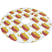 Aardappelchipafbeelding cartoon kerstboom rok (Gekanteld)