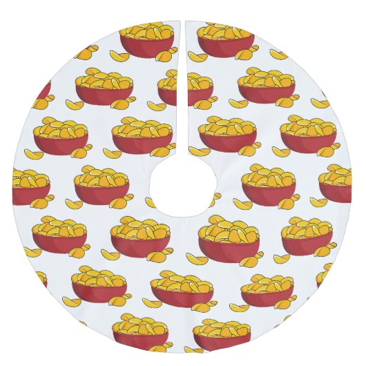 Aardappelchipafbeelding cartoon kerstboom rok (Voorkant)