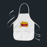 Aardappelchipafbeelding cartoon kinder schort<br><div class="desc">Aardappelchipafbeelding cartoon</div>