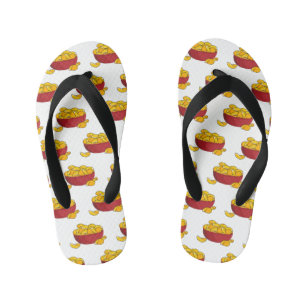 Aardappelchipafbeelding cartoon kinder teenslippers