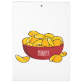 Aardappelchipafbeelding cartoon klembord (Achterkant)