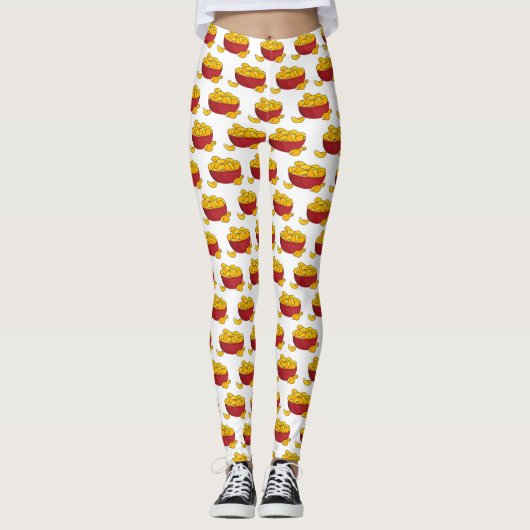 Aardappelchipafbeelding cartoon leggings (Voorkant)