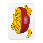 Aardappelchipafbeelding cartoon magneet (Verticaal)
