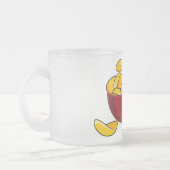 Aardappelchipafbeelding cartoon matglas koffiemok (Links)