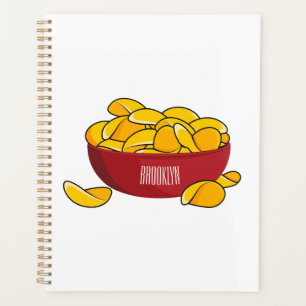 Aardappelchipafbeelding cartoon planner