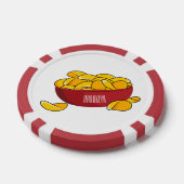 Aardappelchipafbeelding cartoon poker chips (Enkel)