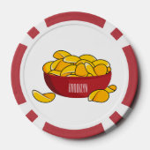 Aardappelchipafbeelding cartoon poker chips (Achterkant)