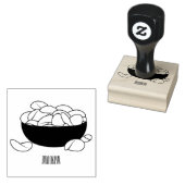 Aardappelchipafbeelding cartoon rubberstempel (Gestempeld)