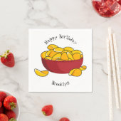 Aardappelchipafbeelding cartoon servet (Insitu)
