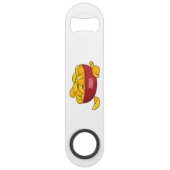 Aardappelchipafbeelding cartoon speed flessenopener (Voorkant)