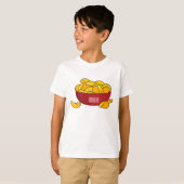 Aardappelchipafbeelding cartoon t-shirt (Voorkant volledig)