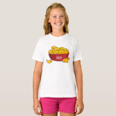 Aardappelchipafbeelding cartoon t-shirt (Voorkant volledig)