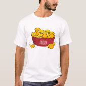 Aardappelchipafbeelding cartoon t-shirt (Voorkant)