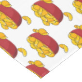 Aardappelchipafbeelding cartoon tafelkleed (Gekanteld)