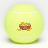 Aardappelchipafbeelding cartoon tennisballen (Achterkant)