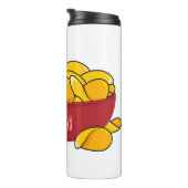Aardappelchipafbeelding cartoon thermosbeker (Geroteerd rechts)