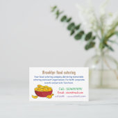 Aardappelchipafbeelding cartoon visitekaartje (Staand voorkant)