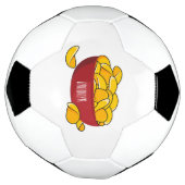Aardappelchipafbeelding cartoon voetbal (Gedraaid)