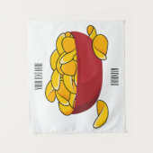 Aardappelchipafbeelding cartoon wandkleed (Voorkant)