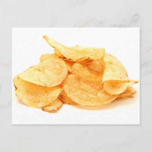 Aardappelchips Briefkaart (Voorkant)