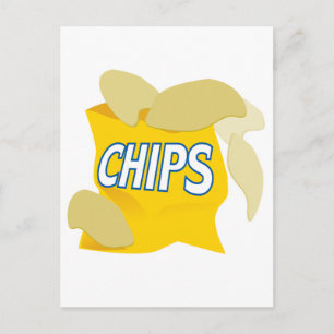aardappelchips briefkaart