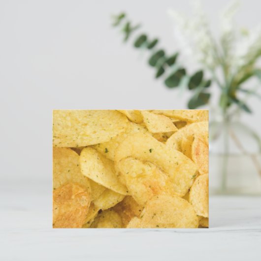 Aardappelchips Briefkaart (Staand voorkant)