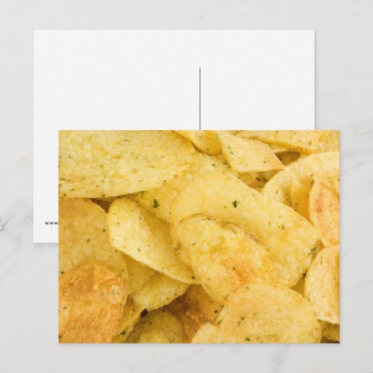 Aardappelchips Briefkaart (Voorkant / Achterkant)
