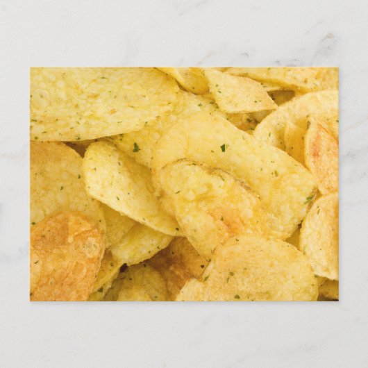 Aardappelchips Briefkaart (Voorkant)